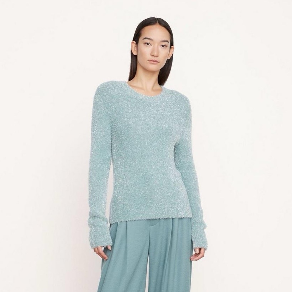 ‼️RARE‼️NWOT vince lurex eyelash fuzzy metallic sweater pullover